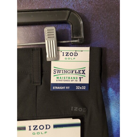Izod Golf Black Swing Flex Pants Size 32X32 NWT - Picture 5 of 9